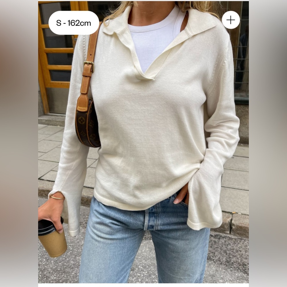 NWOT Djerf Avenue Getaway Top in Cream